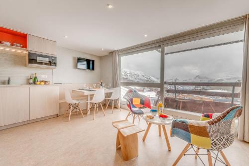 Résidence Palafour - Complètement rénové en 2018, élégant 2 pièces confort moderne - balcon - vue Grande Sassière MAE-3390