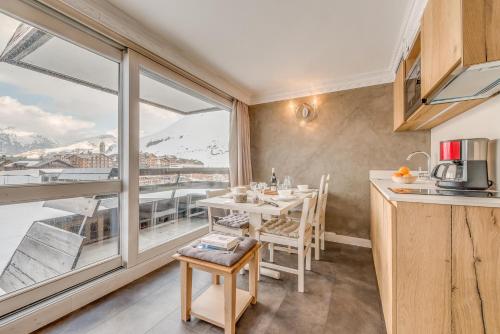 Résidence Palafour - Elégant studio 4 - rénové - confortable - balcon - vue Grande Sassière MAE-3690