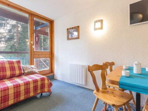 Studio 4 pers, ski aux pieds, balcon, Les Arcs