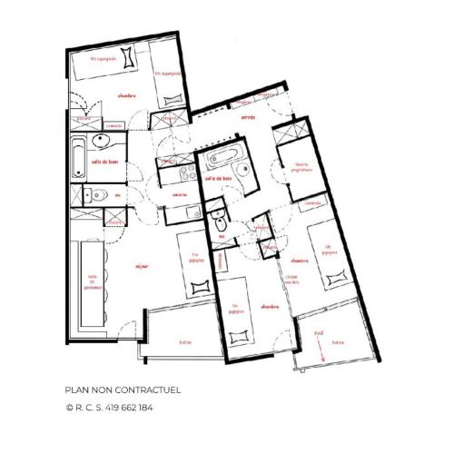 Résidence Origanes - Appartement pour 10 proche des pistes aux Ménuires MAE-4324