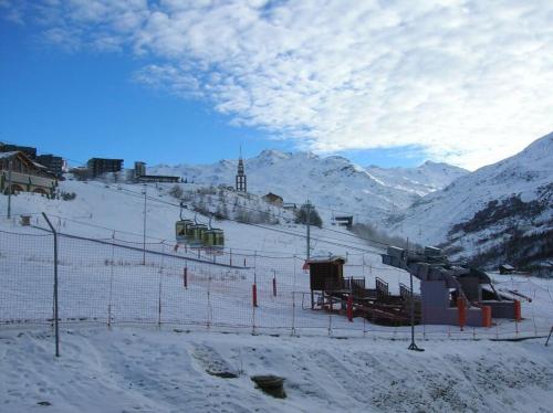 Résidence Villaret - Studio cabine 4 personnes avec vue sur les pistes MAE-5014