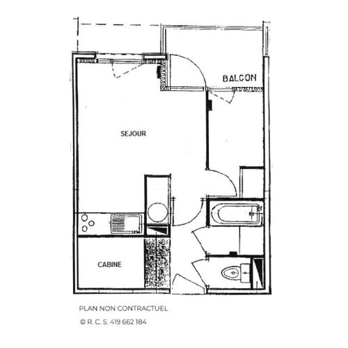 Résidence Carlines Ii - Studio 4 personnes avec vue sur les pistes MAE-5354