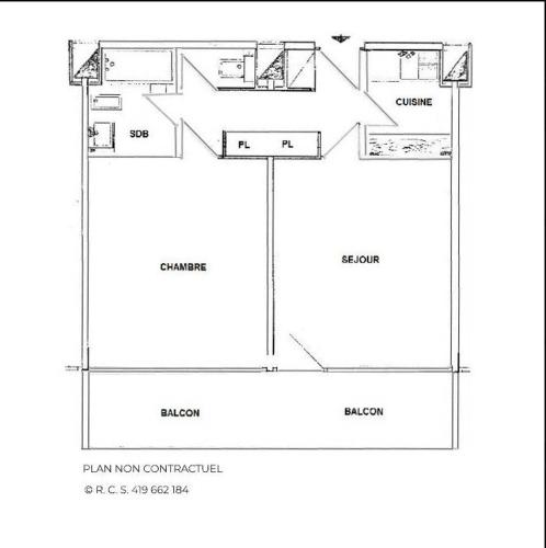 Résidence Aravis - Charmant appartement avec cuisine équipée pour 6 personnes MAE-4534