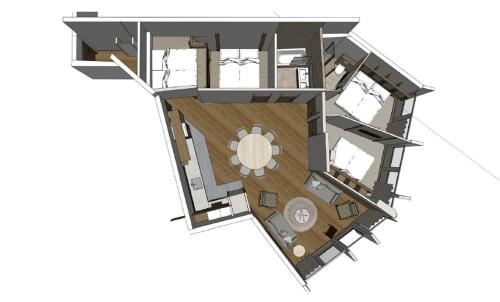 Résidence Palafour - 4 3 pièces 1 cabine : 2 chambres + 1 cabine 8 personnes – 84m2 MAE-8944