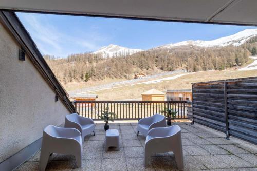 Résidence Les Terrasses Du Soleil D'or - Appartement chaleureux avec terrasse vue pistes MAE-6864