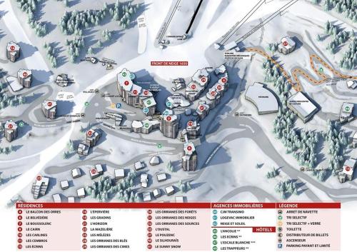 Résidence Orr Des Neiges - Grand studio 4 personnes en cœur de station MAE-1014