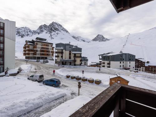 Studio skis aux pieds avec balcon à Tignes, 4 pers.