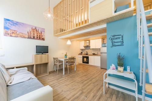 Loft with mezzanine in Baggio by Thinah