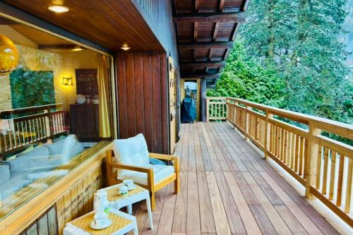 Traditional chalet with a view of Mont Blanc