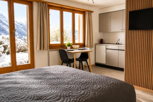 Skirennen von der Terrasse mitverfolgen