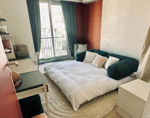 2 rooms garden view and AC up to 4p Maillot Étoile