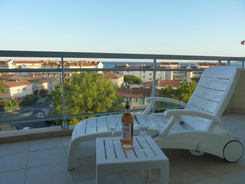 Appartement 2pieces vue mer grande terrasse