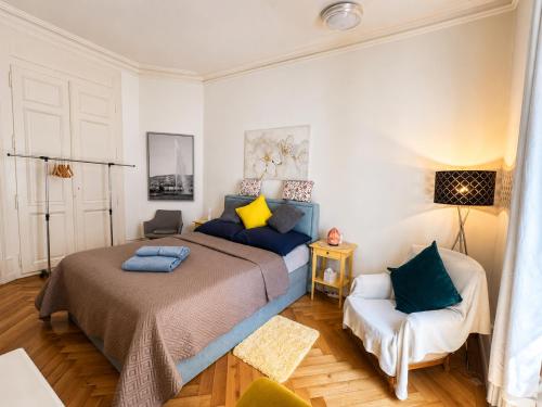 Quarto acolhedor no coração de Genebra a poucos passos do Lago Léman