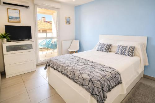 Résidence Cœur Marin T2 climatisé avec terrasse et parking proche plage