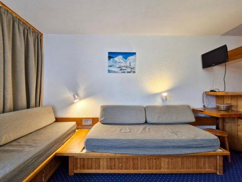 Studio skis aux pieds, 5 pers., animaux admis, proche commerces à Arc 1800 - FR-1-411-116