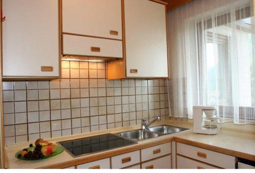 ヴァレスにあるResidence Grünwaldのキッチン(シンク、フルーツボウル付)