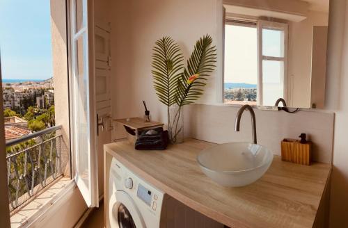 2 Pièces Vur Mer avec Balcon
