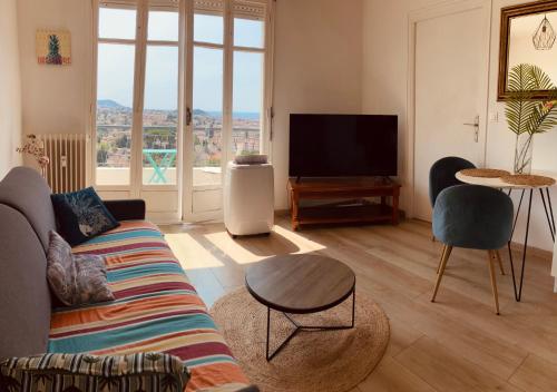 2 Pièces Vur Mer avec Balcon