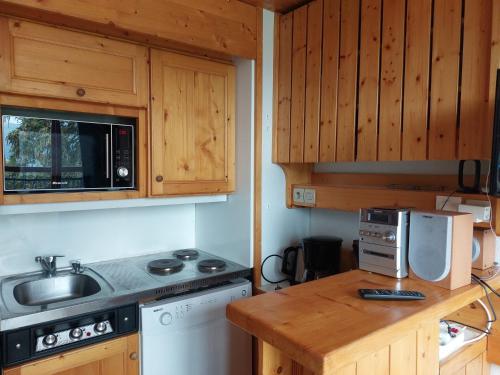 Résidence Vogel - Appartement 2 pièces 5 personnes en duplex, proche des pistes dans le village de Charmettoger à Arc 1800 MAE-1753