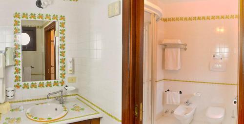 Koupelna v ubytování Hotel A Pinnata