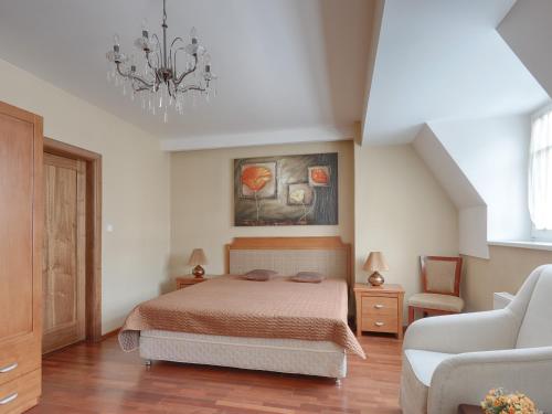 Cama o camas de una habitación en Rezidence Sadová