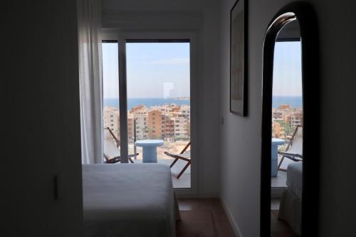Penthouse with private rooftop in resort with views
