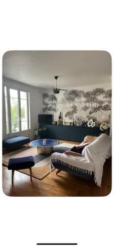 90 m2 Parisian Flat -furnished with Seine view