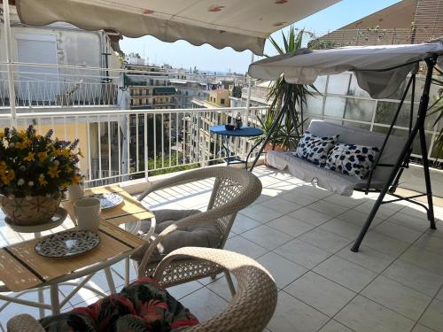 Skyline Balcony Apartment ΔΕΘ Kamara Sintrivani