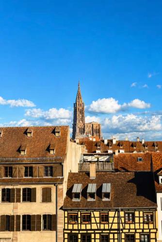 Studio cosy, vue cathédrale Petite France