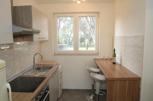 Apartment Lovrinにあるキッチンまたは簡易キッチン