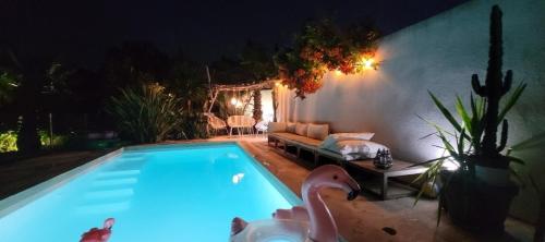 Villa californienne avec piscine chauffée