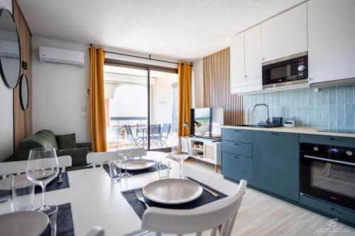 Duplex Vue Lac à Cap Coudalère, Piscine et Parking Le Barcares