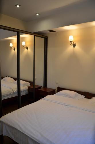 Cama o camas de una habitación en Hotel MP