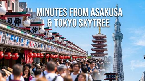 Popular Direct from the airport, perfect for getting anywhere in Tokyo, Skytree, Asakusa's best access private lodging Lcuky Smile