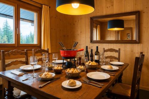 Traditional chalet with a view of Mont Blanc