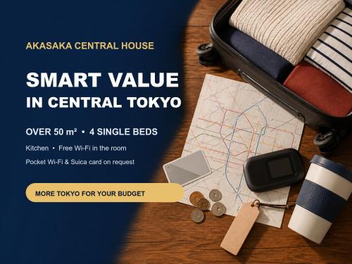 50m 2DK Private Condo!Center of Tokyo!5min Akasaka sta!!