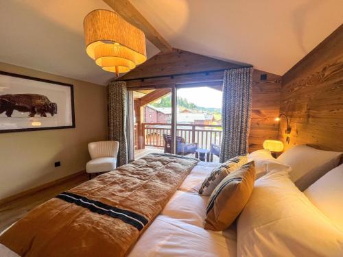 Appart spacieux Les Gets, 3 ch, WiFi, parking inclus