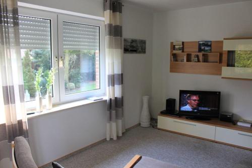 TV a/nebo společenská místnost v ubytování Ferienwohnungen Akzent