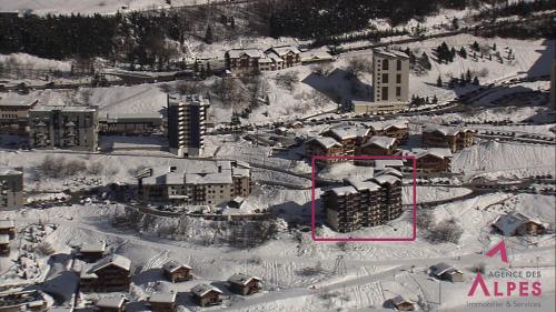 Résidence Balcons D'olympie - Appartement chaleureux pour 8 personnes avec vue sur les pistes MAE-4354