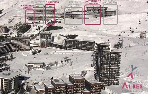 Résidence Nant Benoit - Appartement 8 personnes aux Ménuires avec vue sur la montagne MAE-4404