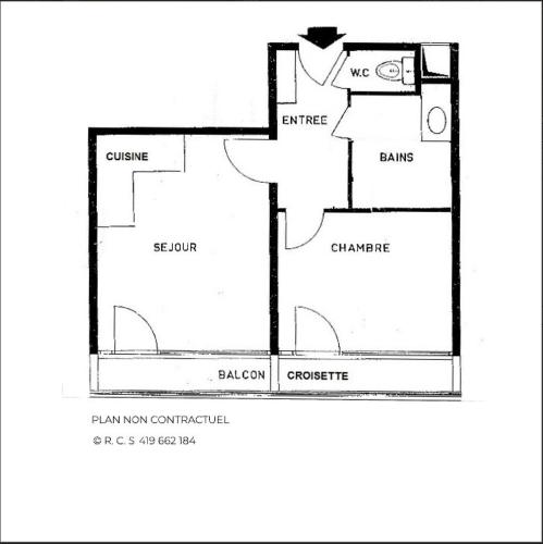 Résidence Lac Du Lou - Appartement 4 pers exposé Sud au coeur des Menuires MAE-5584