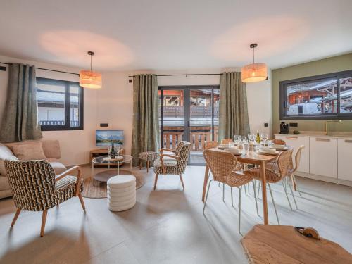 Morzine au pied des pistes, 3 pièces modernes, balcon, parking, wifi