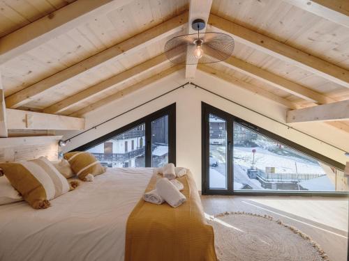 Morzine: Appartement moderne 8 pers, ski-in/ski-out, 72m², parking, wifi