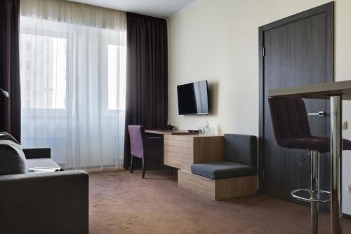 Μια τηλεόραση ή/και κέντρο ψυχαγωγίας στο Twin Apart Hotel