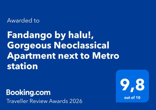 Fandango by halu!, Gorgeous Neoclassical Apartment next to Metro station
