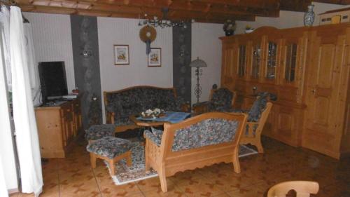 TV a/nebo společenská místnost v ubytování Spargelhof