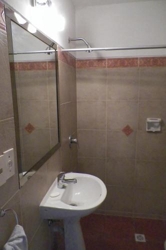 Koupelna v ubytování Hotel Yeruti