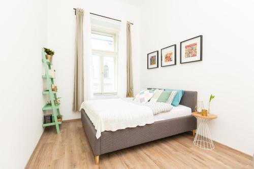 Ένα ή περισσότερα κρεβάτια σε δωμάτιο στο Chill apartments