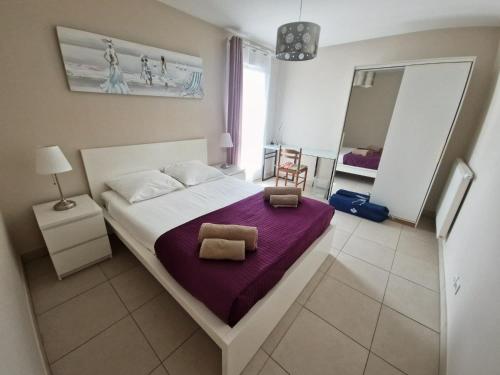 Appartement T4 de standing proche mer climatisé terrasse et garage