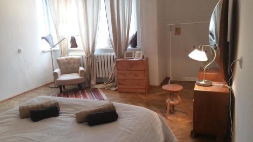 Posteľ alebo postele v izbe v ubytovaní Apartament pod Piernikiem